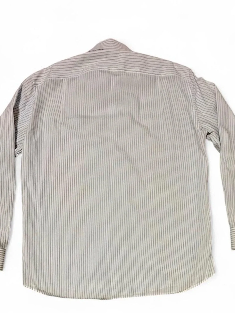 Men's Light Blue Stripe Dress Shirt - Picture 3 of 7